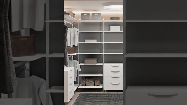 Гардеробная система в ассортименте Komandor смотреть онлайн