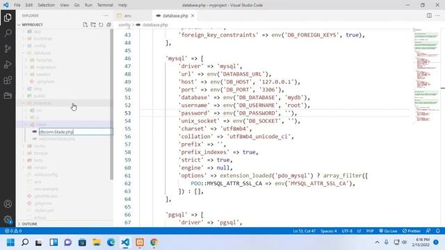 How to connect to MySQL database with Laravel project смотреть онлайн