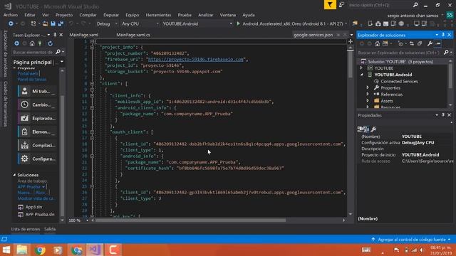 XAMARIN | Integrar Firebase a Xamarin Visual Studio 2019 Tutorial en Español смотреть онлайн