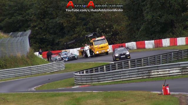 Nordschleife Crash Mercedes AMG GT3 Black Falcon - Nürburgring смотреть онлайн