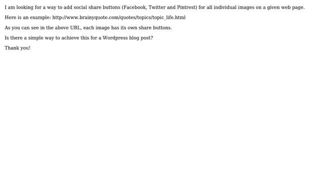 Wordpress: Adding social share buttons for individual images on a web page смотреть онлайн