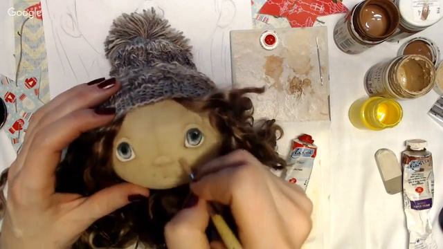 Осень Уют в доме Игрушка Кукла Рисуем лицо носик и губы! Мастер класс Наталья Кондратюк смотреть онлайн