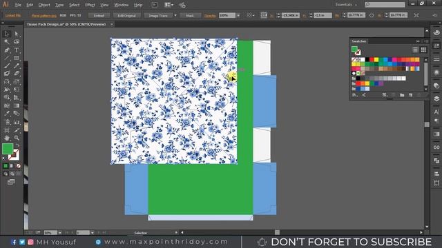 Tissue Box Packaging Design in Illustrator Tutorial | Make Dieline | Packaging Layout | #MH смотреть онлайн