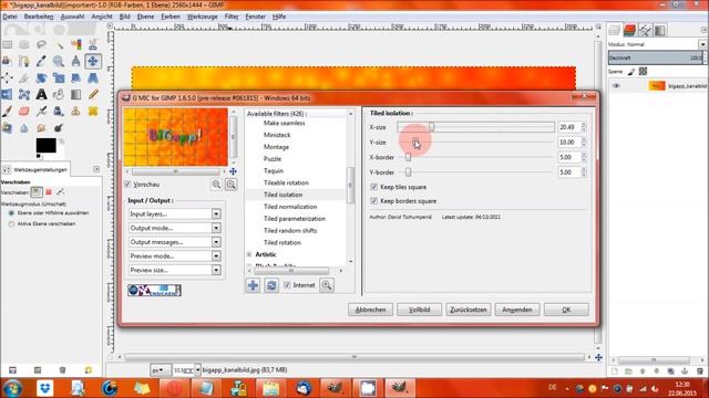Gimp - G'MIC: Tiled isolation смотреть онлайн