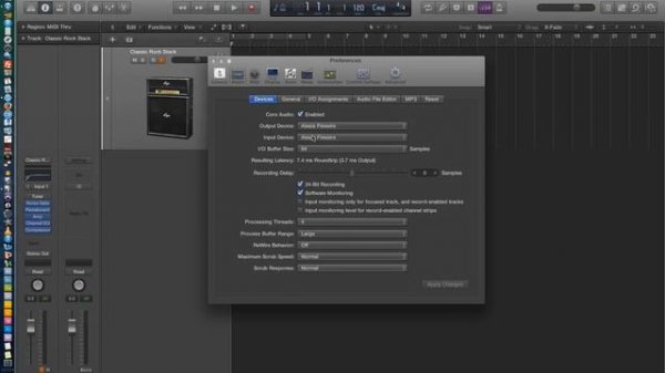 Logic Pro X - Video Tutorial 03 - Sample Rate, Bit Depth, I_O Buffer, Setting up for Recording