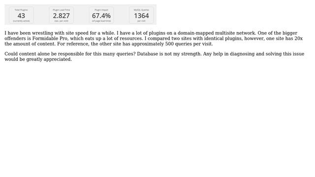 Wordpress: Mysql Queries per Visit - Crazy High смотреть онлайн