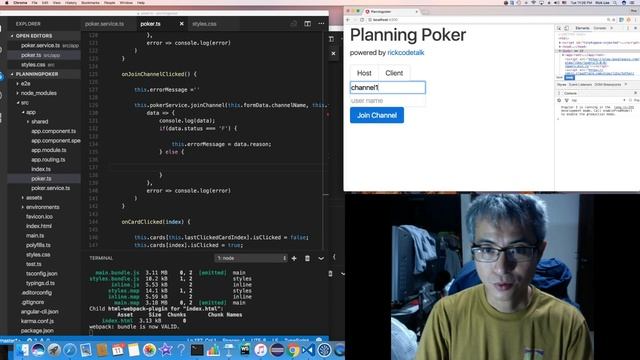 [Project Planning Poker] ep.5 - 組合Frontend與Backend (用 Angular2, Nodejs, rxjs, websocket....) смотреть онлайн