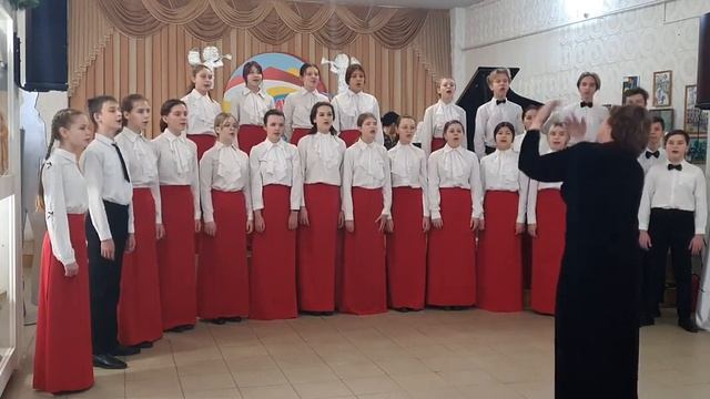 Рождественская песня из оперы-мюзикла "Под первой звездой" - Старший хор Радуга, г Ахтубинск, смотреть онлайн