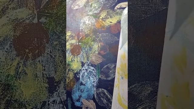 Как я делаю картину с использованием листьев. смотреть онлайн
