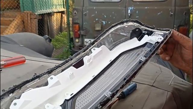 Разборка фары дневных огней Kia Soul смотреть онлайн