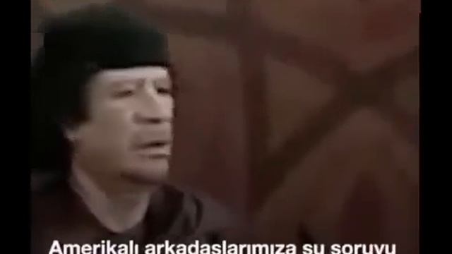 İşte Kaddafi'nin Saddam Hüseyin Konuşması
