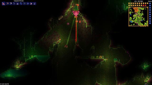 Vampire Knives Vs Plantera | Speed Kill | Terraria 1.2 Gameplay