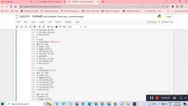 panda Drawing in Python || Python turtle library || Python for beginners смотреть онлайн