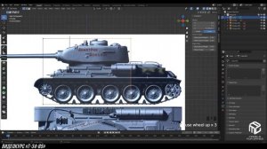 Моделирование танка в Blender 2/21 l GameDev | MFG3D | Render | Modeling