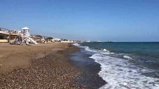 Пляж ? отеля Беллис Де Люкс Белек Турция смотреть онлайн