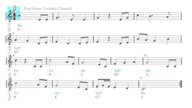 Ocarina & Guitar Duet - Christmas song - Wiegenlied - Brahms (Sheet music - Guitar chords) смотреть онлайн
