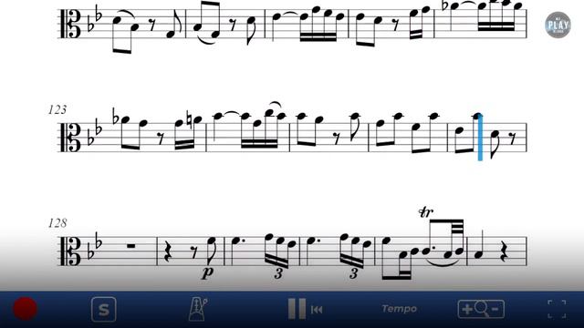 Trombone Play-Along: Concerto for Alto Trombone, III. Allegro Moderato by Johann Georg Albrechtsber смотреть онлайн