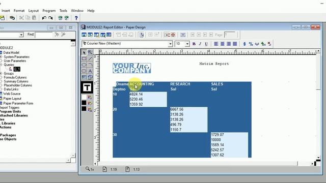 Wizard matrix report in oracle reports 10g | Developolink смотреть онлайн