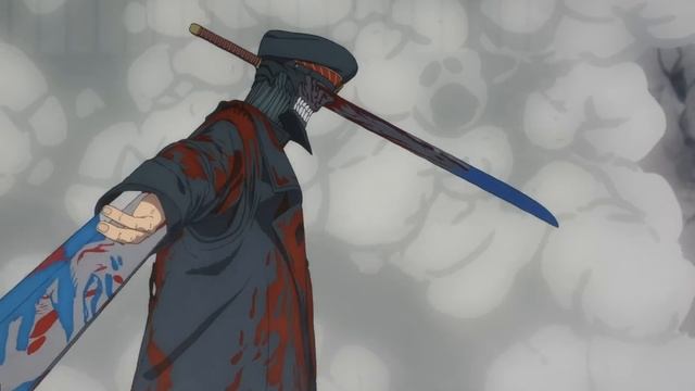 Denji Vs Katana Man - Denji Gets Cut In Half And Loses - Chainsaw Man Episode 9