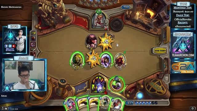Hearthstone Amaz Playing Last Wing Of League Of Explorers смотреть онлайн