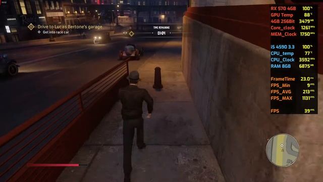 Mafia Definitive Edition - RX 570 4GB - i5 4590 - 8GB - 1080P смотреть онлайн