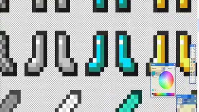Diamond HUD And Improved Items - Minecraft Texture Pack (Speed Art) смотреть онлайн