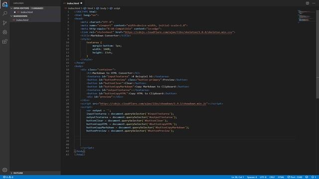 Markdown to HTML Converter selbst gebaut смотреть онлайн