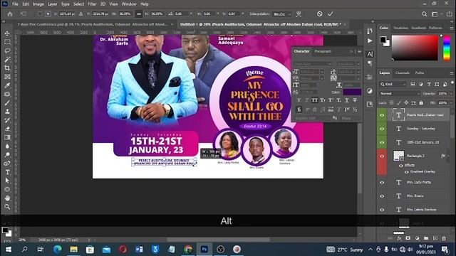 How to resize/rescale a FLYER to different size | Photoshop Tutorial смотреть онлайн
