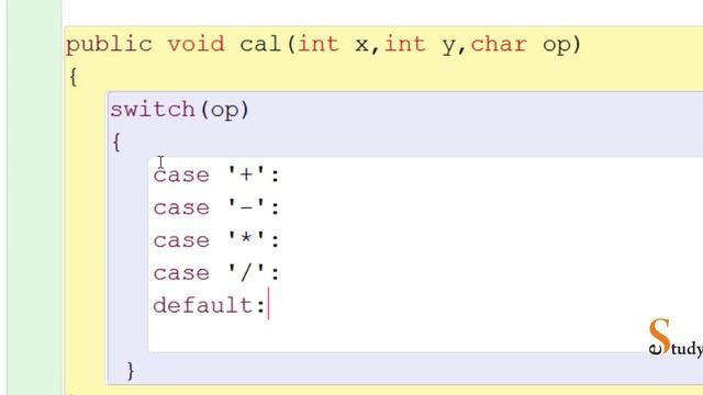Java: Print Result of Two Integers based on operator entered Using Switch-case смотреть онлайн