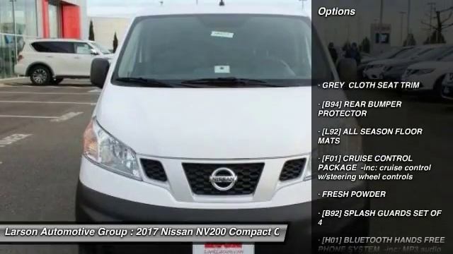 2017 Nissan NV200 Compact Cargo Puyallup WA N1153 смотреть онлайн