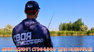 Микроджиг! Где искать окуня в жару? Спиннинг для НОВИЧКА!!!