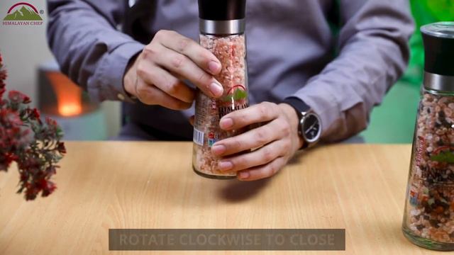 Pink Salt Coarse Refillable Glass Grinder | How to use | Himalayan Chef смотреть онлайн