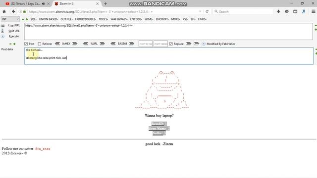 SQL - Injection ~ zixem.altervista.org ~ 03 смотреть онлайн