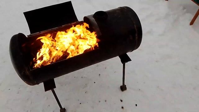 мангал из автомобильного газового балона 55л смотреть онлайн