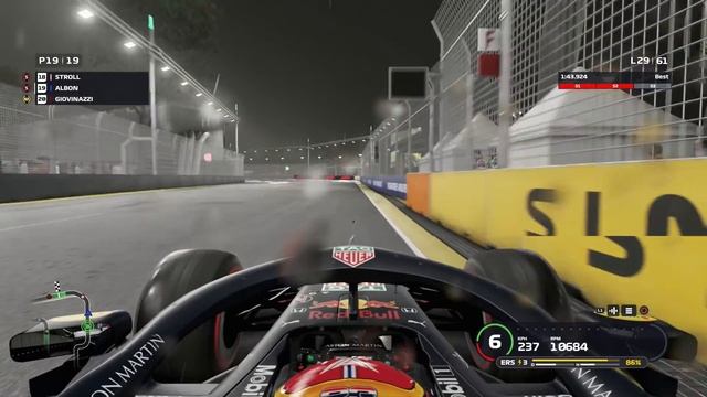 F1 2019 - Let's Make Albon World Champion #15: 100% Race Singapore смотреть онлайн