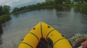 Курсовой стабилизатор для пакрафта - испытания.