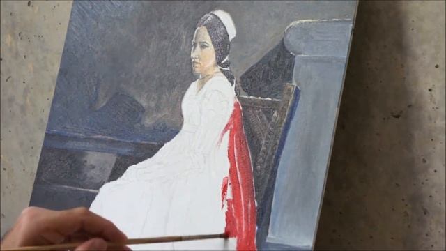 Процесс рисования | Картина маслом| Drawing A Portrait #oilpainting #timelapse #drawing #эстетика