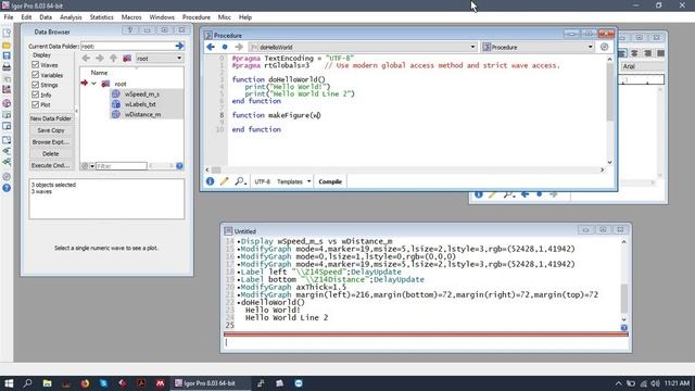 Writing a Basic Function in IGOR Pro смотреть онлайн