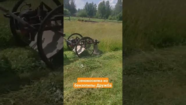 Самодельная сенокосилка из бензопилы Дружба смотреть онлайн