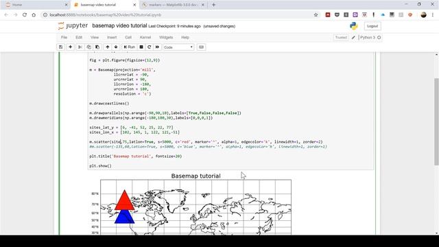 How to plot latitude and longitude co-ordinates in basemap смотреть онлайн