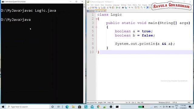 [Java Operators]: The Logical Operators in Java (AND, OR, NOT) in Telugu смотреть онлайн