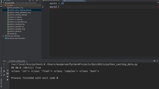 #6 Python Auto Type Casting | python for beginners смотреть онлайн