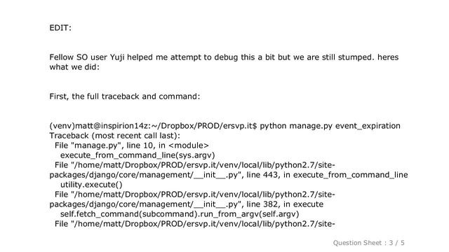 Django : Django custom management commands: AttributeError: 'module' object has no attribute 'Comma смотреть онлайн