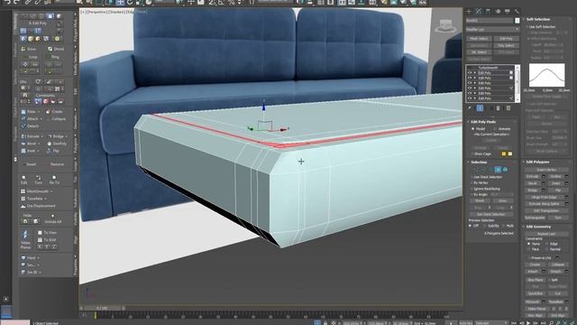 Уроки 3ds Max. Моделирование дивана с нуля Часть 3 (моделирование сидения, царги, спинки) смотреть онлайн