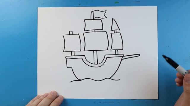 How to Draw a PIRATE SHIP смотреть онлайн