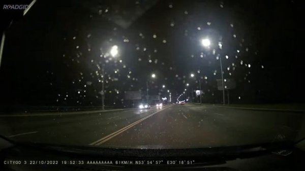 Roadgid CityGo 3 основная камера  Ночь