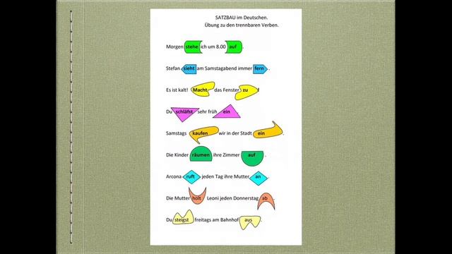 Trennbare Verben. Учим немецкий бесплатно онлайн. Кто с нами? смотреть онлайн