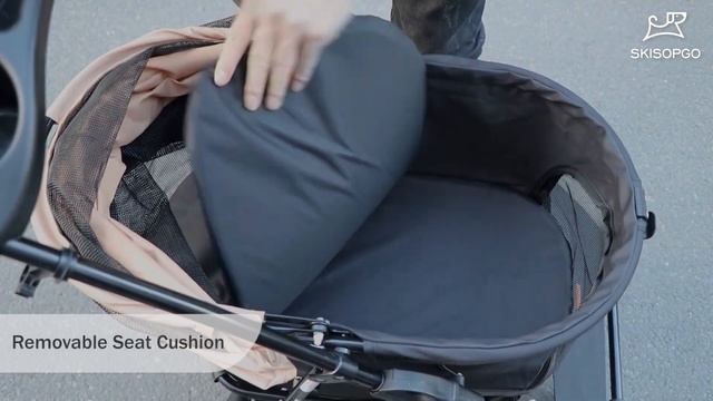SKISOPGO Lightweight Integrated Pet Stroller, Portable And Suitable For Small Pets