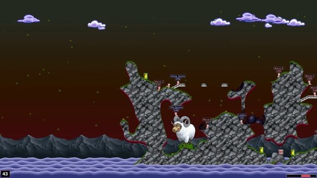 Worms World Party Remastered Gameplay (PC) смотреть онлайн