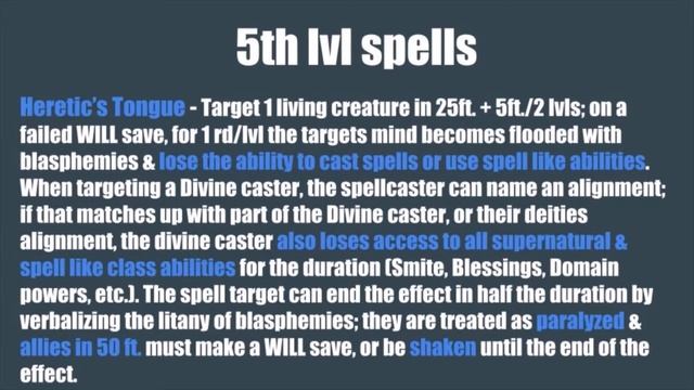 1E Pathfinder Oracle Build - 4th & 5th Lvl Spells смотреть онлайн